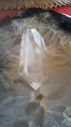Cristal de quartzo biterminado 5,7cm - 38g - comprar online