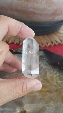 Cristal de quartzo biterminado 5,7cm - 38g