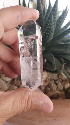 Cristal de quartzo biterminado 6,8cm - 37g