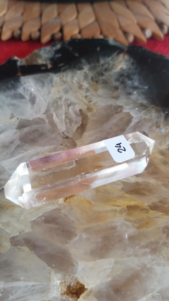 Cristal de quartzo biterminado extra limpo 26g, 5,9cm - comprar online