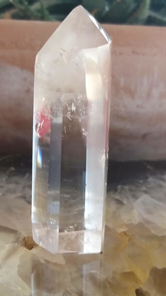 Ponta cristal gerador com lodolita 7cm - 80g