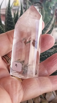 Ponta cristal gerador com lodolita 7cm - 80g na internet