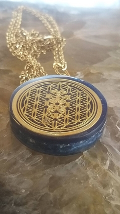 Orgonite pingente flor da vida 3,3cm - proteção - comprar online