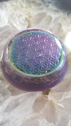 Orgonite portátil Flor da Vida 54mm - transmutação na internet