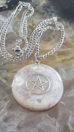 Pingente de orgonite Pentagrama - amuleto de proteção - comprar online