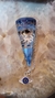 Pêndulo de orgonite 4.9cm Astronauta - cianita azul e pingente de olho grego - comprar online