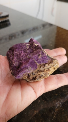 Pedra purpurita bruta 187g - (6,7x5,8)cm - chama violeta - comprar online