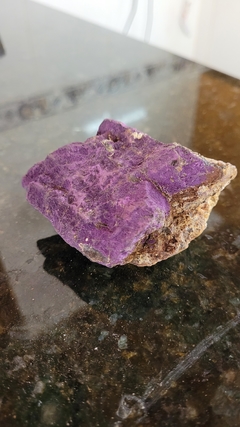 Pedra purpurita bruta 187g - (6,7x5,8)cm - chama violeta - loja online