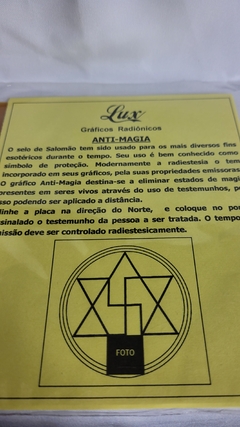 Gráfico radiestésico de cobre Anti-Magia 15x15 - Orgonites e loja de artigos esotéricos