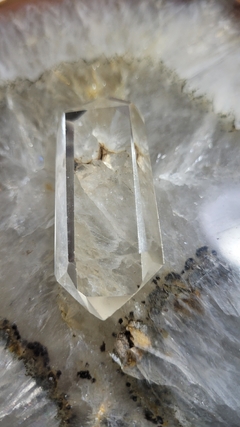 Cristal de quartzo biterminado 29g, 5,6cm - extra limpo
