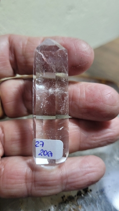 Cristal de quartzo biterminado 20g - 5,8cm