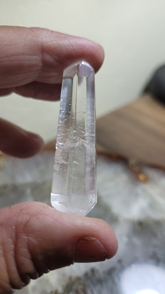 Cristal de quartzo biterminado 11g - 5cm