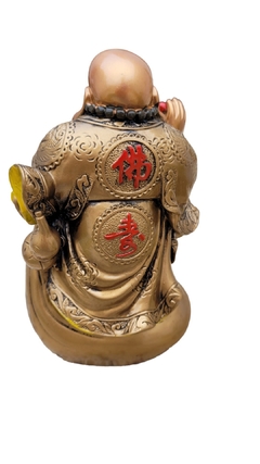 Buda sorridente feng shui - resina 15cm de altura - Orgonites e loja de artigos esotéricos