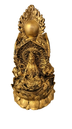 Estatueta da Tríade Amida de deuses budistas, resina 14,5cm - comprar online