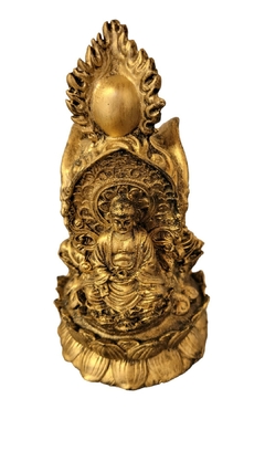 Estatueta da Tríade Amida de deuses budistas, resina 14,5cm na internet