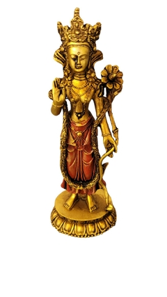 Estatueta deusa hindu Tara, resina 14,5cm