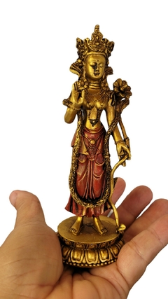 Estatueta deusa hindu Tara, resina 14,5cm - comprar online