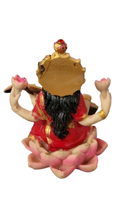 Estatueta de Saraswati na flor de lótus, 9,5cm - deusa da sabedoria - loja online