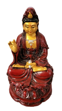 Kuan Yin – Bodhisattva da compaixão e deusa da misericórdia - resina 11cm