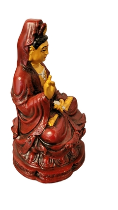 Kuan Yin – Bodhisattva da compaixão e deusa da misericórdia - resina 11cm - loja online