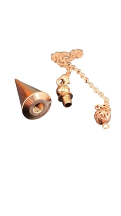 Pêndulo de metal com testemunho 4cm - rose gold - loja online