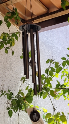 Imagem do Sino dos ventos metal com cachorrinho - 46cm - 7 canos