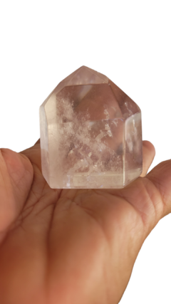 Ponta cristal de quartzo gerador 4,5cm -93g- purificador de ambientes na internet