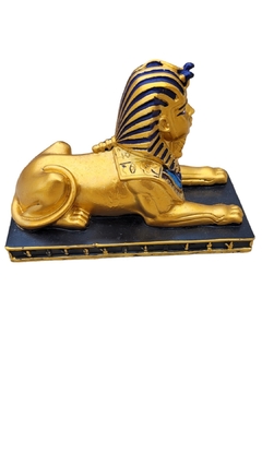 Esfinge de Gizé Dourada 15cm - Mistério e significado em uma escultura - Orgonites e loja de artigos esotéricos