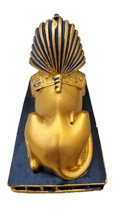 Esfinge de Gizé Dourada 15cm - Mistério e significado em uma escultura - loja online