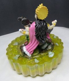 Saraswati (deusa da sabedoria) 8cm base orgonite e turquesa - Orgonites e loja de artigos esotéricos