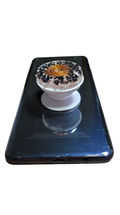 Orgonite popsocket suporte celular com turmalina negra e espiral SBb - comprar online