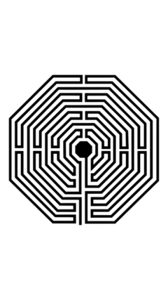Gráfico Labirinto D'Amiens Zots em PVC 14cm