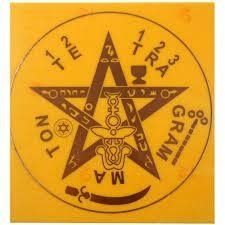 Gráfico radiestésico de cobre Tetragrammaton 15cm - comprar online