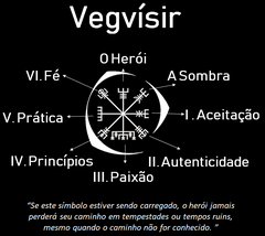 Imagem do Orgonite Bússola Vegvisir 11,2cm - Elevação energética e direção espiritual