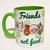 Caneca Friends Not Food - Alça e Interior Verde na internet