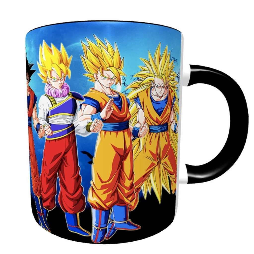 Caneca Dragon Ball Super Goku/vegeta Desenho Fases Evolução