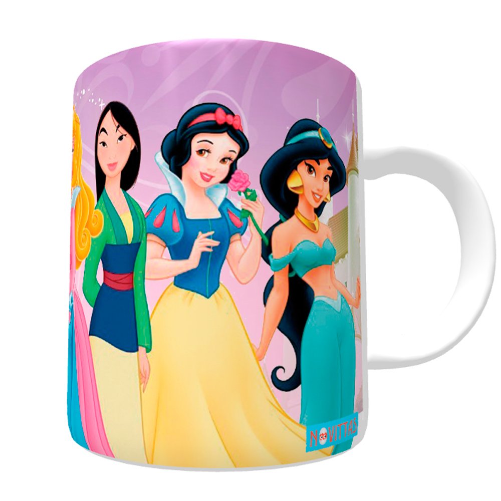 Caneca da Coleção Princesa Jasmine para personalizar o nome em