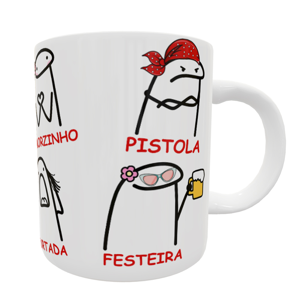 Caneca Flork Boneco Palito Para a Melhor Mãe do Mundo!Cod369