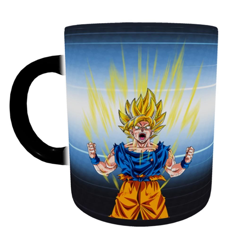 Caneca Mágica Dragon Ball Z - Chichi, Gohan e Goku