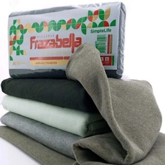 Frazada Polar Frazadero liso "Frazabella" 1 1/2 Plazas - comprar online