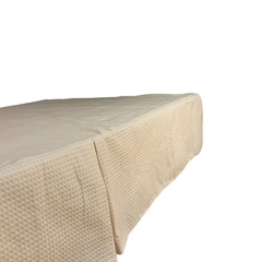 Cubre Sommier Rustico Piqué con Tablas - comprar online