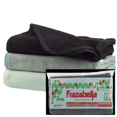 Frazada Polar Frazadero liso "Frazabella" 1 1/2 Plazas