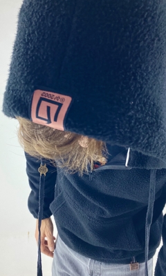 MICRO SHERPA 1/2 ZIP HOOD NEGRO en internet