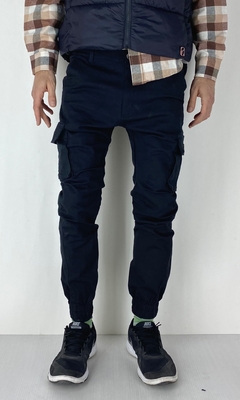 Pantalon Cargo elastic BLK