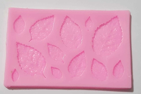 Molde de Silicona HOJITAS de 6 x 9 cm
