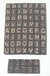 Kit de sellos decorativos troquelados ( 66 sellos ) , 7 cm x 11 cm MODELO ABC LETRAS Y NUMEROS