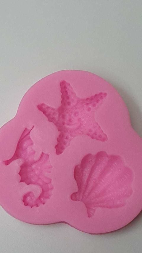 Molde de Silicona marino 8x8 cm