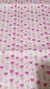 Lamina de Seda Diseño Corazones Rosas 50 x 70 cm