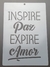 Stencil 20 x 30 cm Inspire paz expire amor