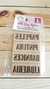 Kit de 4 Sellos bajo relieves para etiquetas intercambiables papeles